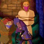 Clopin, Phoebus and Quasimodo Court of Miracles Disney Hunchback of Notre Dame picture image