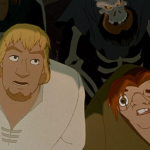 Phoebus and Quasimodo Court of Miracles Disney Hunchback of Notre Dame picture image
