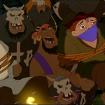 Phoebus and Quasimodo Court of Miracles Disney Hunchback of Notre Dame picture image