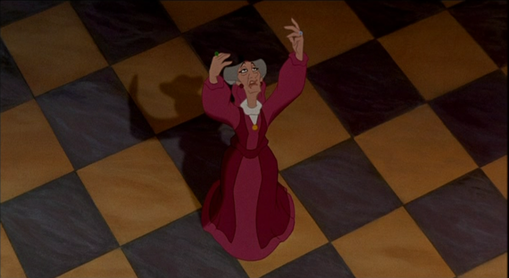 Frollo's Female Doppelganger singing a line in God Help the Outcast Disney Hunchback of Notre Dame picture image