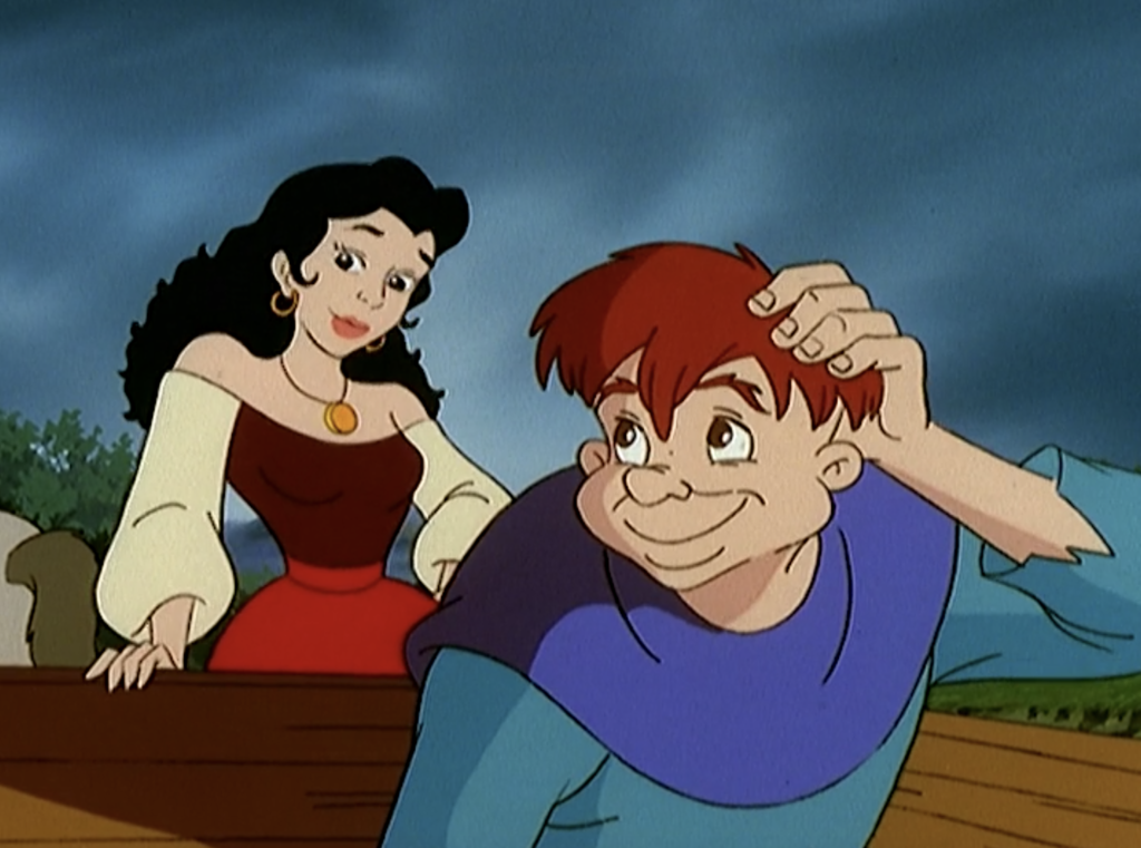 Esmeralda and Quasimodo in costumes, The Magical Adventures of Quasimodo Episode 8, Witches Eve